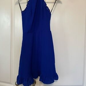 Blue Halter Dress
